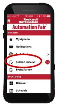 Complete the Session Survey Please complete the brief session survey on the mobile app Download the Rockwell Automation Events App Select Automation Fair Event and login Username: Your email address