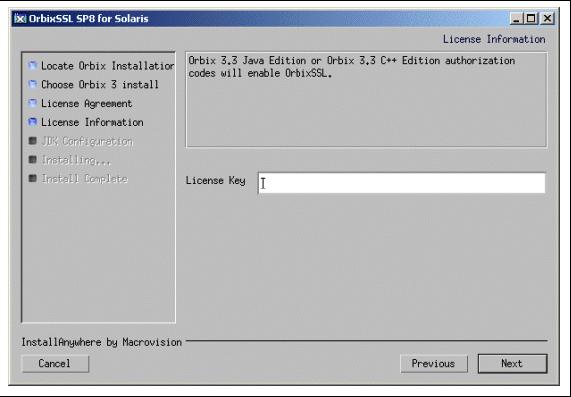 CHAPTER 1 Installing OrbixSSL 3.3 SP9 Core Services Installing OrbixSSL 3.3 SP 9 Core Services with the GUI Installation steps 1.