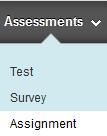 on, and grade them right in Blackboard. 1. In your course, click Assignments on the course menu.