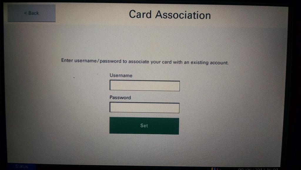 Tap your card on the reader to sign in.