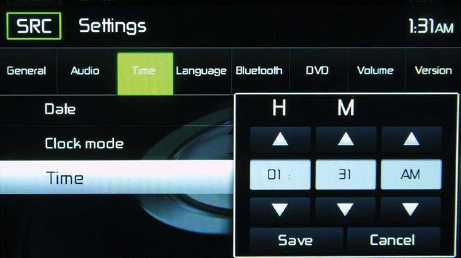 Date Settings Time Settings Date and Time Setting Screens Language Sub-Menu Features If a DVD supports more than one Subtitle or Audio language, all the