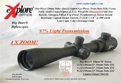 Big Bore 6X Power Riflescopes 30mm Tube Where new Technology, Quality and Value meet!
