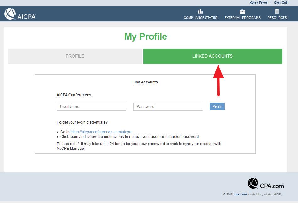 Complete Your Profile 1. Click your name in the top right of any screen. 2. Add in your birthdate.