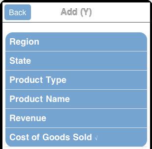 Tap once to select an additional column, or tap again to deselect the column. Once you select or deselect a column, the Pivot tab displays the modified pivot table, reflecting all the changes.