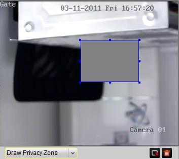 Figure 9.10 Configure Privacy Zone c. You can click the button to remove the selected privacy zone, or click to clear all privacy zones on the live video.