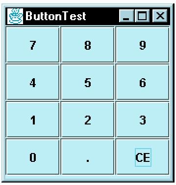 Choosing a layout manager e.g., a grid layout for calculator buttons: panel.