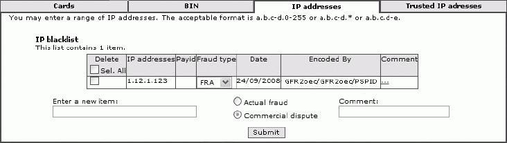 In order for our system to check the customer s IP address, merchants working via DirectLink need to send the IP address in the REMOTE_ADDR field. 4.1.