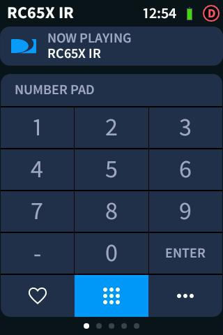 Media Screen - NUMBER PAD Menu Tap the more options icon to display the ADDITIONAL FUNCTIONS menu for the cable TV