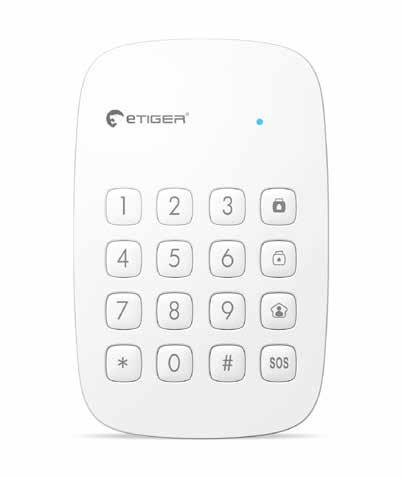 Features - Integrated antenna - Frequency: 433 MHz - Transmission distance: 80m (in open space) - Deactivation protected by passcode - Built-in RFID reader - Powered by 3 x AAA batteries (included) -