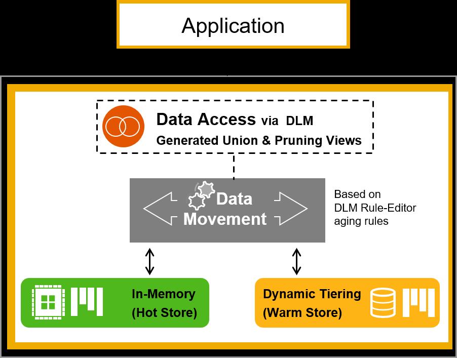 SAP Data Warehousing Foundation Data Lifecycle Manager (DLM) Data Movement Orchestrate and optimize the HANA memory footprint of data in SAP HANA tables Data Modification on primary Application table