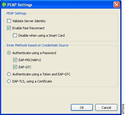 SSC Management Utility Chapter 2 When you are finished, click OK. The Machine or User Authentication (EAP) Method window reappears (see the Configuring EAP Authentication section on page 2-24).