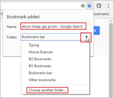 HOW TO ORGANIZE YOUR BOOKMARKS ON YOUR BOOKMARK BAR: You can organize your sites in separate folders by creating folders on the Bookmark bar.