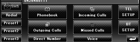 Making a Call Using Call Records Calls by selecting a phone number from the outgoing, incoming, or missed calls list. Display the Hands-Free Control screen See <Making a call> (page 5).