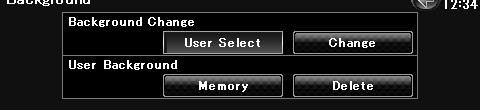 The [Memory] button on the Background screen becomes active only in STANDBY source mode.