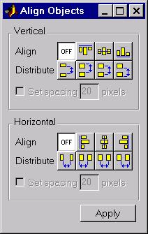 2 GUI Building Tools Aligning Components in the Layout Editor You can select and drag any component or group of components within the layout area.
