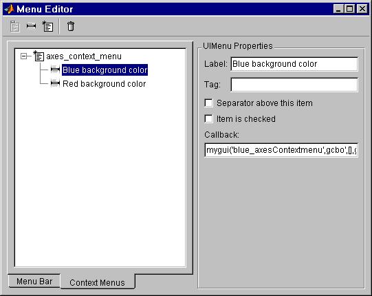 2 GUI Building Tools Associating the Context Menu with an Object Select the object in the Layout Editor for which you are
