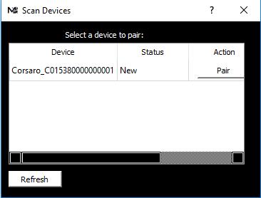 For this reason the configuration procedure is shown only for CORSARO. Pairing with PC 1. Verify Bluetooth is fully operational on your PC. 2.