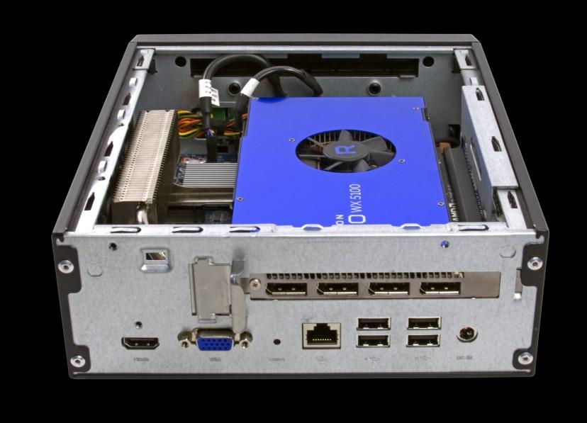 FEATURES CONT. EXAMPLES FOR APPLICATIONS OF EXPANSION CARD Despite the small dimensions of the chassis, the sports a full PCI-Express X16 slot for a single slot expansion card measuring up to 208.