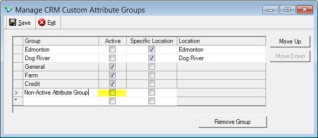 Editing an Attribute Group To change the spelling of a group, double-click on the group title and type a new one.