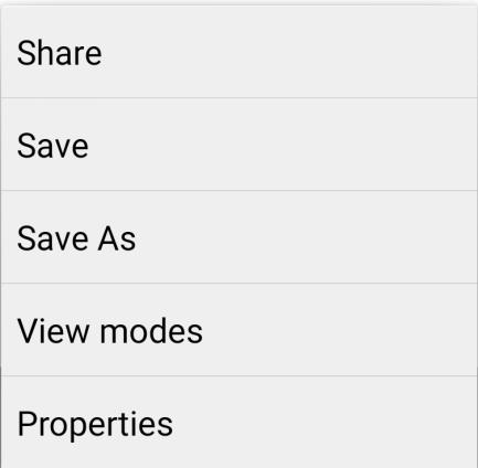 6.2 Saving a PDF document To save a document, select the Menu icon: on your Android device.