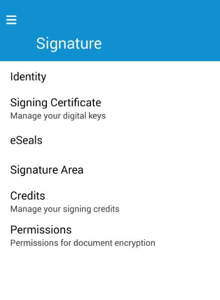7 Signature - configuration Use the option to configure: Identity information displayed in a signature Signing Certificate digital certificate/key to use