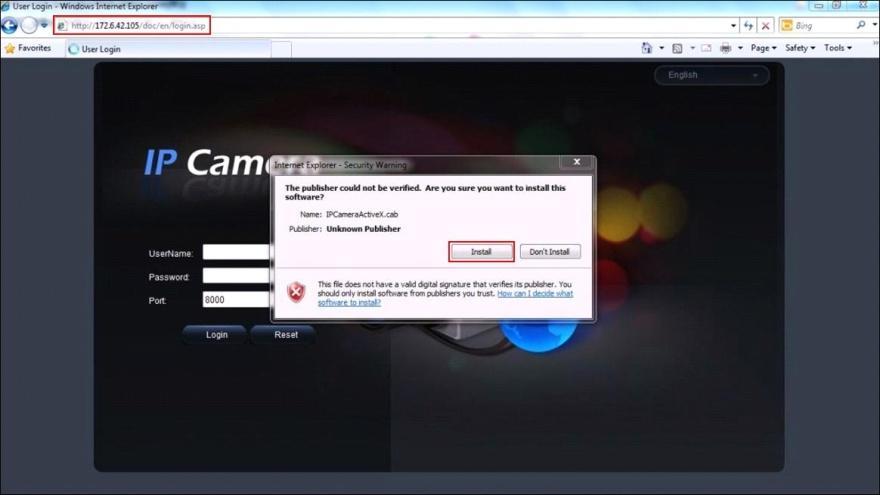 View live video and configure parameters over client software. 2.1 Access over IE Browser Before access to the camera over IE browser, user should adjust the security level.