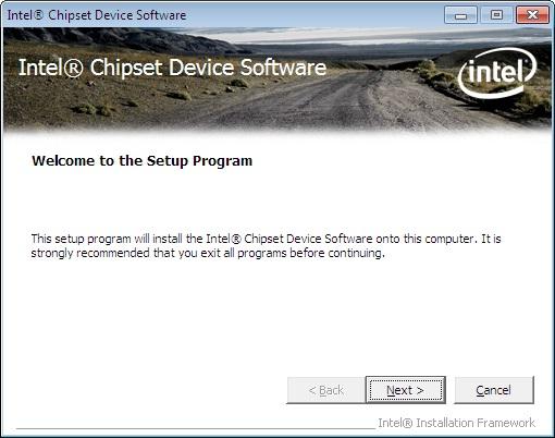 6.3 Chipset Driver Installation To install the chipset driver, please do the following. Step 1: Access the driver list. (See Section 6.2) Step 2: Click 1-Chipset.