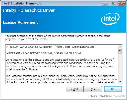 Step 7: Click Yes to accept the agreement and