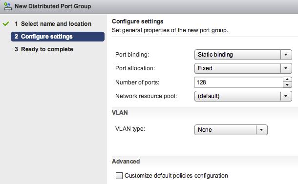 c) In the Number of ports field, type the number of ports you want to connect.