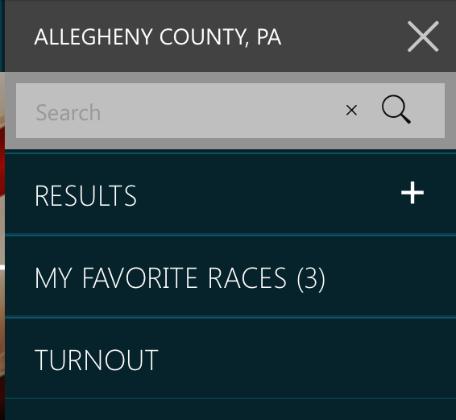 Turnout Turnout allows users to view voter turnout information per precinct.