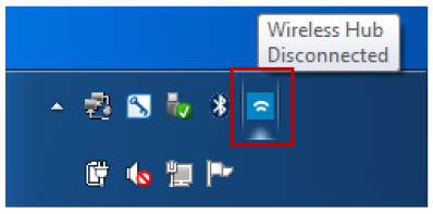 Note: The symbol in the Wireless Docking software s taskbar notification icon shows that there are docks available for connection.