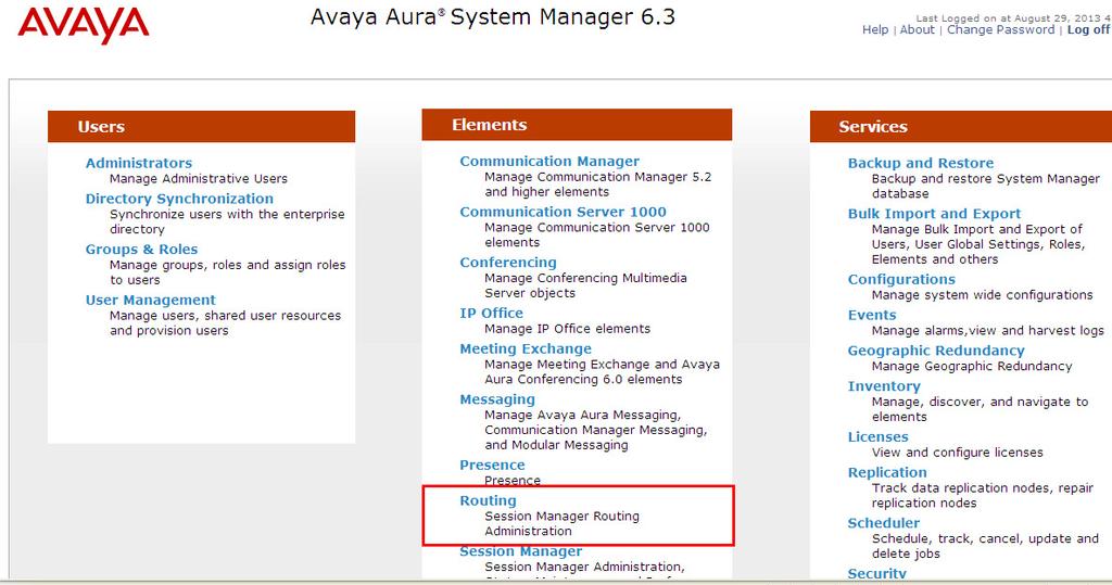 6. Configure Avaya Aura Session Manager The Ascom i62 Wireless Handsets are added to Session Manager as SIP Users.