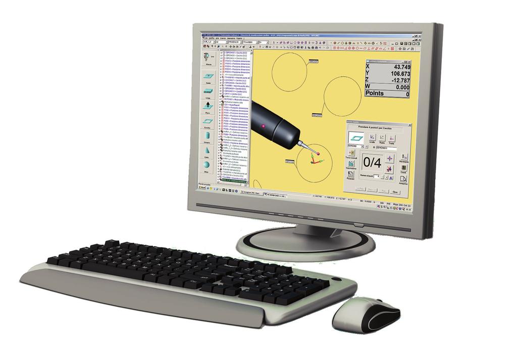 PC-DMIS CAD Use the power of 3D CAD data to create part programs, both on line and off line, complete with graphical part models and probe path simulations.