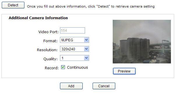 4. It is corresponding information that should be displayed in the Camera Information section.