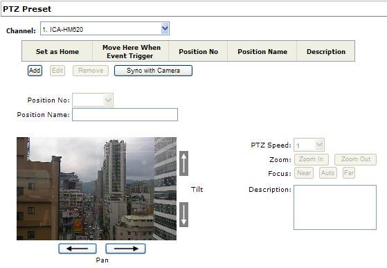 6.2.3 PTZ Preset Settings The recorder supports PTZ cameras and can set multiple preset points or retrieve and manage preset points that are set in the camera.