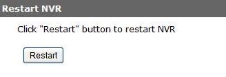 Simply click Restart to begin the reboot process and confirm the action. The restart process should be displayed and you should be prompted back to the Maintenance page after it is completed.