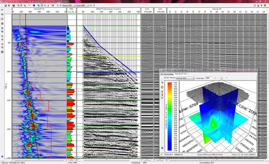 VISTA desktop seismic data processing software VISTA Field Pro Advanced field package, including full geometry QC and poststack migration Includes all VISTA Field QC capabilities