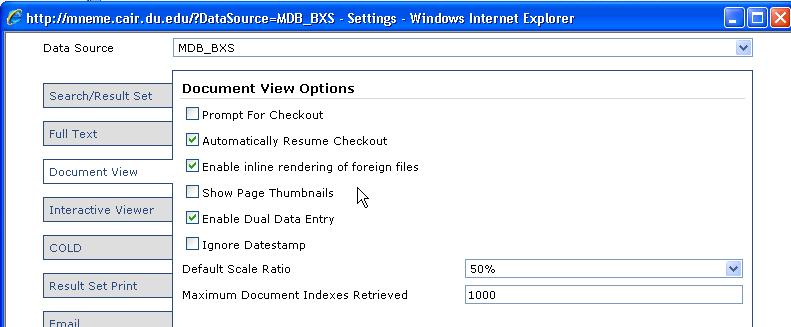 b. Increase the Query Results Page Size t 25 s that yu will get a mre cmplete listing f dcuments c.