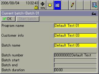 3 Operator level (visualization) 3.9 Batches/plants 3.9.1 Current batches When recording batch processes, a distinction is made between the plant and the batch.