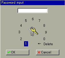 User 1: Master password: 9200 User 2: User password: 0 The setup program can be used to alter the two user names and their passwords