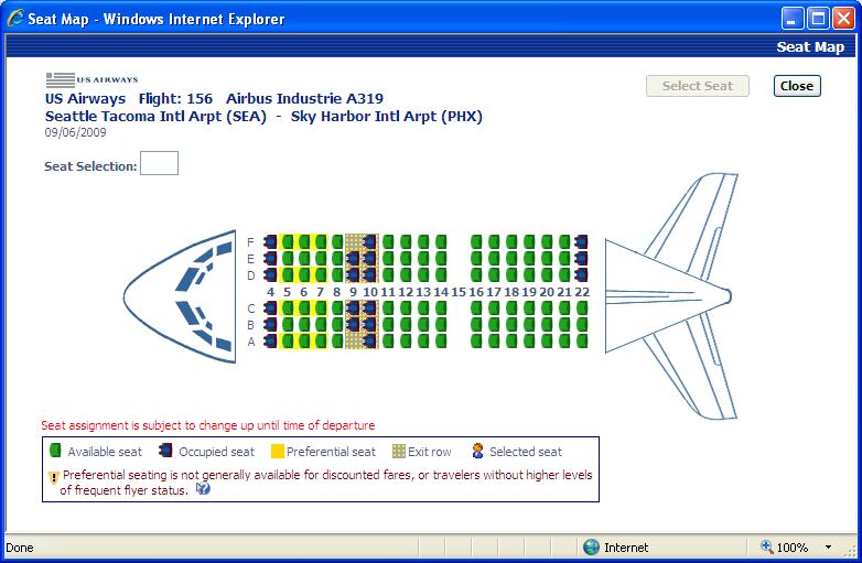 Step 1: Make a Flight Reservation (Continued) 10. After you choose your flight, click the View Seatmap button next to the flight. 11.