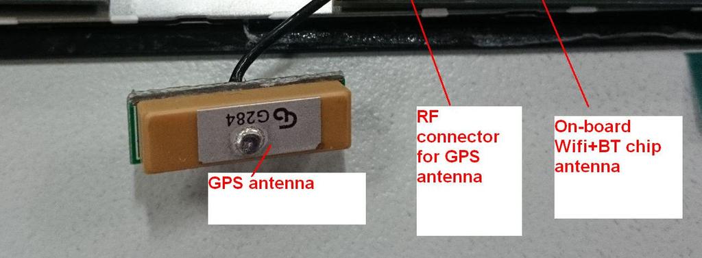 4. Connect the GPS antenna to the module via coaxial cable to the GPS RF connector on the module. 5.