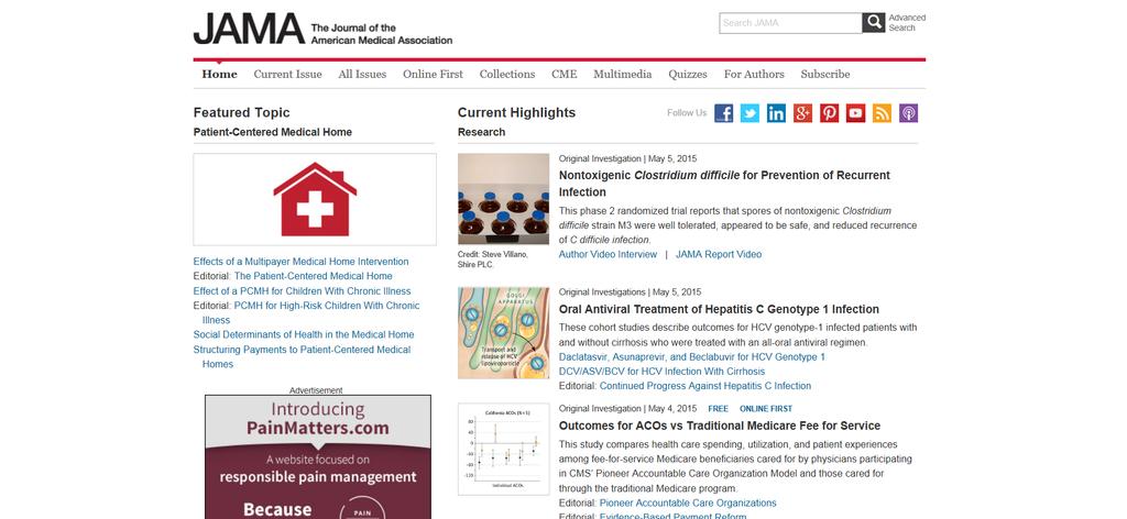 JAMA HOME All Issues: 1883-present