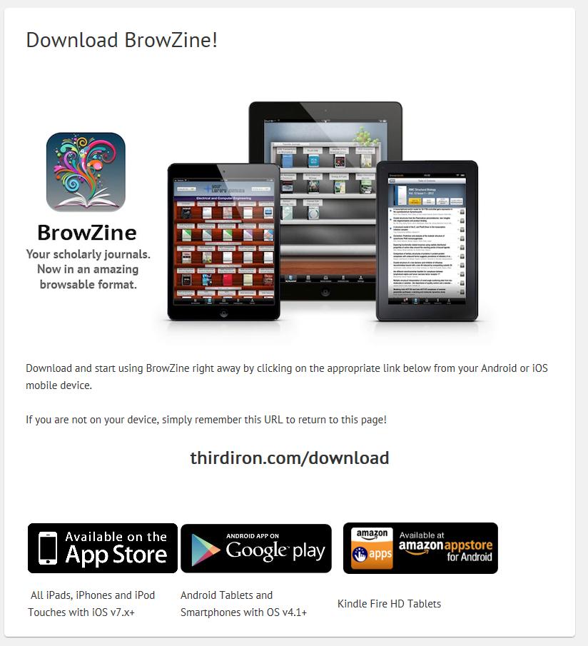 BrowZine (mobile app):