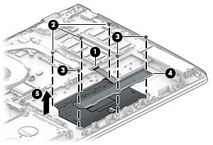 TouchPad NOTE: The TouchPad spare part kit does not include the TouchPad bracket or TouchPad cable. The TouchPad bracket is available using spare part number 926851-001.