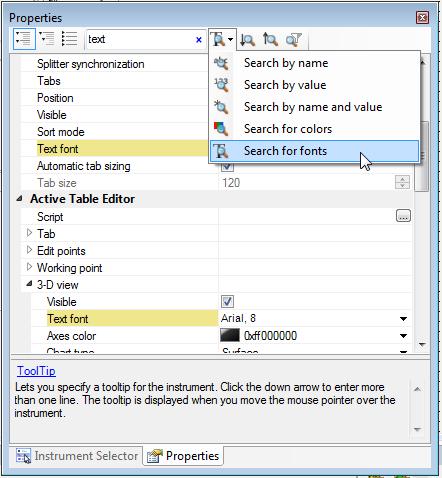 New Features of ControlDesk 6.2 The following illustration shows an example: Refer to Properties (Controlbar) ( ControlDesk User Interface Handling).