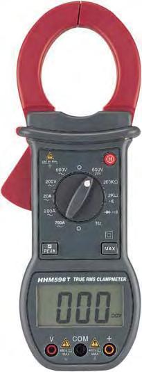 Measures Temperature. HHM598 51 HHM598 Clamp-On Multimeter AC current basic accuracy ±1.5% 2 Models Available for C or F: HHM598C 62 HHM598F 62 HHM598C/HHM598F Multimeter Basic accuracy ± 1.