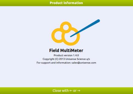 Firmware update: You can update the Field Microsensor Multimeter firmware when connected to a PC. Selecting the Firmware update button will give you the web browser address you should navigate to e.