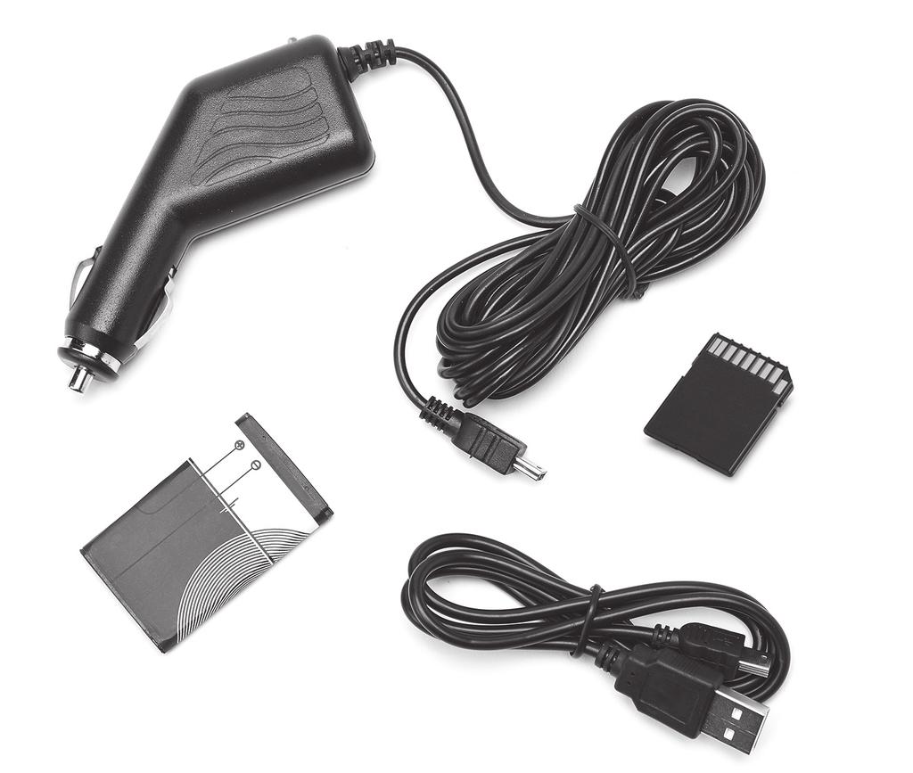 Clear Dash HD Accessories 1 4 INCLUDES: 1. Power Port Car Charger with Mini USB Cable 2.