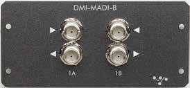 Not only is MADI built into this console, as well as all the local I/O you d expect from a DiGiCo, there are also two slots for DMIs -